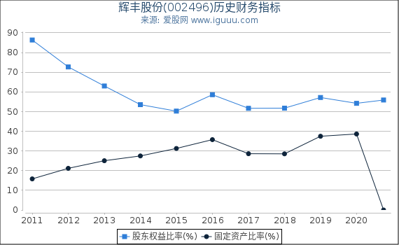 辉丰股份(002496)股东权益比率、固定资产比率等历史财务指标图 辉丰股份(002496)股东权益比率、固定资产比率等历史财务指标图
