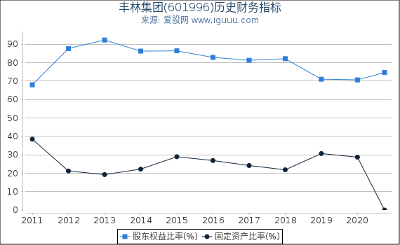 丰林集团(601996)股东权益比率、固定资产比率等历史财务指标图 丰林集团(601996)股东权益比率、固定资产比率等历史财务指标图