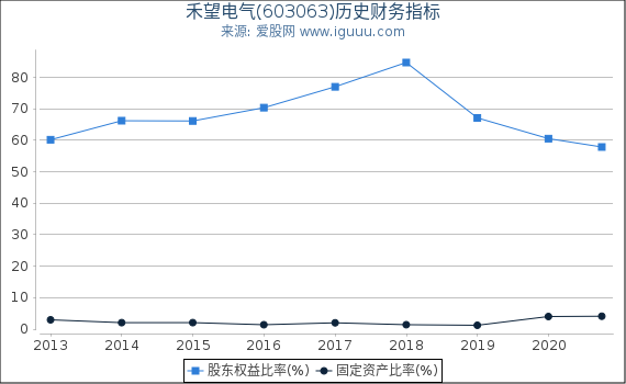 禾望电气(603063)股东权益比率、固定资产比率等历史财务指标图 禾望电气(603063)股东权益比率、固定资产比率等历史财务指标图